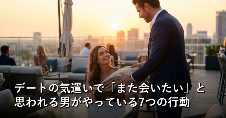 デートの気遣いで「また会いたい」と思われる男がやっている7つの行動
