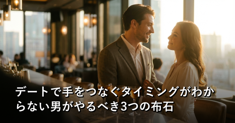 居酒屋で"布石"を打てば、帰り道は自然に手をつなげる
