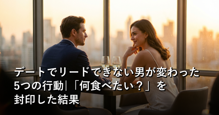「彼女にはこれで」と初めて注文した日から、デートが変わった