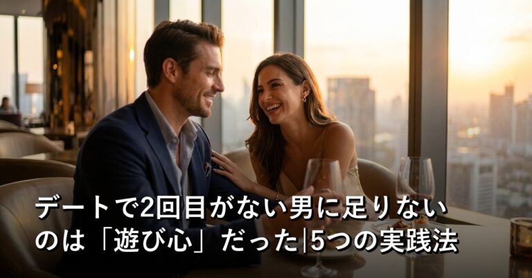 デートで2回目がない男に足りないのは「遊び心」だった|5つの実践法