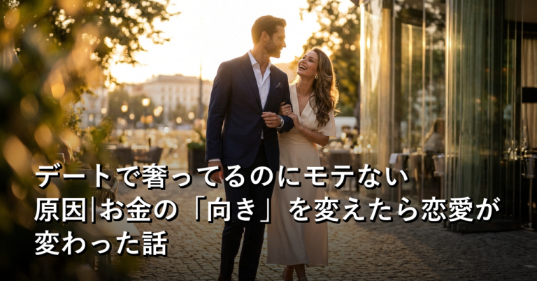 奢ってるのにモテない。その矛盾の正体は「お金の向き」だった