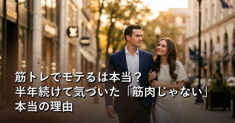 筋トレでモテるは本当？半年続けて気づいた「筋肉じゃない」本当の理由