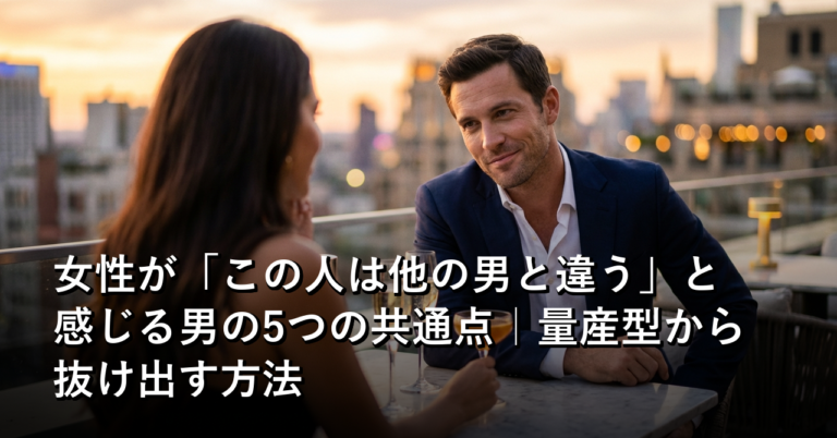女性が言う「この人、他の男と違う」は何が違うのか