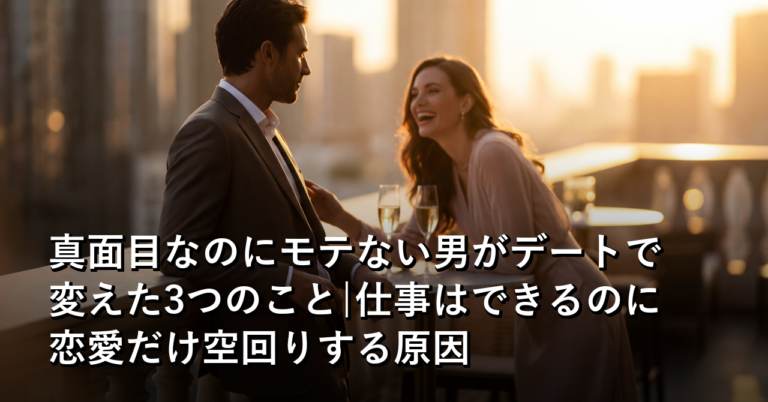 仕事で信頼される男がデートで失敗する理由は、「真面目の出し方」だった