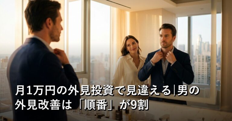 服を買う前にやることがある——月1万円の「外見投資」正しい順番