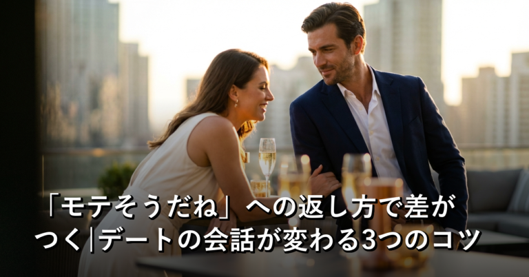 「モテそうだね」への返しを変えただけで、デートの空気が変わった