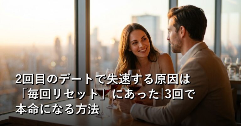2回目のデートで失速する男は、毎回デートを「リセット」していた
